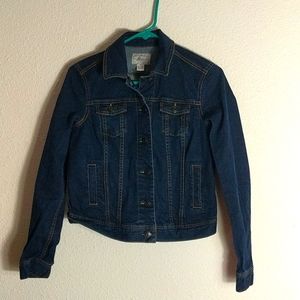 G.H. Bass Denim Jean Trucker Style Jacket sz XS